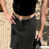 Sweet And Gentle Wind Pink Women's Summer New Korean Lattice Simple Skirt Small Fresh Long Dress