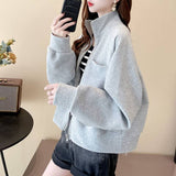 Casual Collar Collar Women Lazy Wind Loose 2025 New Chic Design Blouse Spring And Autumn Coat Tide