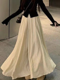 Tea Wear A Set Of Women's Early Autumn High-Grade Temperament Long-Sleeved Top Skirt Half-Dress Fashion Two Sets