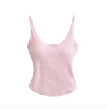 Sticking Suspension Small Vest Women 2026 Summer New Hottie Wind Solid Belt Chest Sports Bottom Blouse