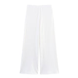 Spring 2025 New Design Sleeveless Tops Wide Leg Pants Show Temperament Set 3644178