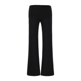 Korean Suit Strapped Knitted Cardigan T-Shirt Women Hanging Neck Hanging Slings Feel Leisure Pants Anti-Walking Half-Dress Skirt