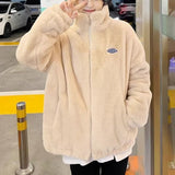 Milk Fufu Small Fragrant Wind Pink Lamb Wool Coat Women Winter Thick Small Senior Plush Collar Baseball Suit