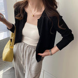 Ice Silk Knitted Cardigan Women's Thin Summer Sling Skirt Hoodie Sunscreen Knitwear Coat Air-Conditioning Shirt Top