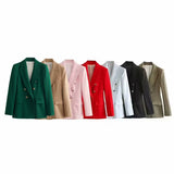BSK&TRAF Women's Clothing 2025 Summer New Temperament Repair Suit Jacket 7608646500