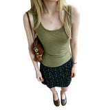 Slender Slings With A Collared Vest Women's Summer Pure Hot Girl To Repair Sleeveless Top