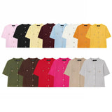 2025 Short-Sleeved Women's Knitted Fashion Autumn Multi-Colored Top