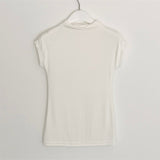 Sleeveless Half-High Territorial Sea Snail Vest Women Tightness High Elastic Body Thin Body Breathable Small High Collar Korean Version