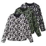 Spring 2025 New Women's Home Clothing Animal Print Cotton Jacket Jacket