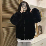Maillard Wears Autumn And Winter Small High-Grade Fried Street Loose Plush Plus Thick Lead Lamb Coat Woman
