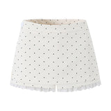Pure Lust Style Lace Splicing Wave Half-Dress Woman Summer Anti-Walking Light Thin Fake Two Temperament Ass Short Skirt