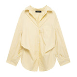BSK&TRAF Women's Clothing 2025 Summer New Fashion And Casual Free Silk Shirt 3520608