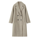 Autumn New Loose Soft Double-Dbutled Coat 3046298