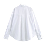 Spring New Button-Down Clip Loose-Fitting Shirt 2238534