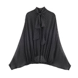 2025 New Women's Fashion Style Elegant Dot Shirt Skirt 5289161