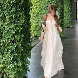 Seaside Holiday Wind And Wind Hanging Neck Dress Beach Dress Early Spring With Chest Cushion A Skirt Pure Desire To Hollow Long Dress