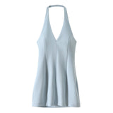 Spring New V-Neck Neck-Mounted Dress 2744777
