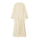 2026 New Summer Long-Sleeved Collar Body-Playing Long Sleeve Dress 2125304
