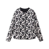 Spring 2025 New Women's Home Clothing Animal Print Cotton Jacket Jacket