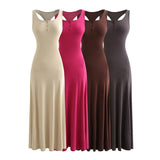 French Hottie Body Type Vest Button Dress Woman Summer Slim Body Elasticity Thin Waist Swing