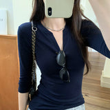 French Single Special To The V-Neck Shoulder Jersey Slimming Slimming 2025 Summer New Hooded