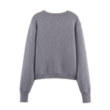 Spring New Casual Loose Beaded Knitted Coat 4192160