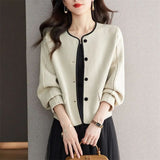 2025 French Small Fragrant Coat Women's Spring And Autumn New Casual Lady Temperament Casual Set Short Top