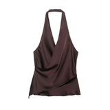 Spring New Silk-Sense Collared Neck Blouse 2337051