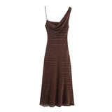 BSK&TRAF Women's Dress New ñÞ? Wrinkles Neckpek Wave Dot Dress 3152274 In Autumn 2025