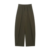 Autumn New High-Waisted Folding Balloon Trousers 1255557
