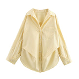 Autumn New Bat Sleeve Loose Striped Shirt 3067105