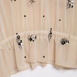 Early Spring New Beads Translucent Shirt 9119967330