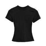 Hottie Tight Foundation Round-Neck Short-Sleeved T-Shirt For Girls Summer Solid Color Bhise Slim Top