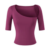 Pure Sleeve T-Shirt Girl Summer Chic Design Sense Slimming Shirt Hottie Elastic Small Top