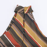 Autumn New Striped Asymmetric Sleeveless Top 9626288