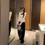 Korean Early Autumn Wear A Set Of Super-Looking Sleeveless Sleeveless Sleeves Inside The Two-Piece Top Lady