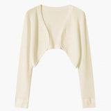 White Cardigan Knitted Coat Thin Small Shawl Women's Shawl 2026 Summer New External Sun Protection Shirt