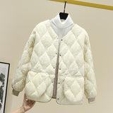 Add Down Thin Down Down Cotton In The Biliary Cotton Women's Short Cotton Coat In Winter Wearing A Bottom Cotton Suit Close-Up Warm Coat