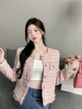 (There Is Inner) Short Coat Female Design Sense Autumn New Small Fragrant Style French Temperament Blouse