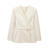 Spring 2025 New Solid Color Female Design Niche Temperament With Blazer 1270608