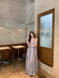 2026 New Lazy French Green Sleeveless Sleeveless Dresses Women's Summer Seaside Vacation Fairy Dress