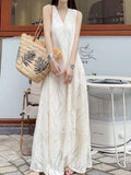 French Design With A Sense Of Luxury Sleeveless Vest Dress Women's New Loose-Fitting High-End Long Dress In Summer