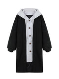Autumn And Winter New Long-Caped Lamb Wool Coat Women With Loose Plus Velvet Coat Korean Lamb Coat
