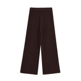 Summer New Hollow Short-Sleeved Knitted Knitted Trousers Set