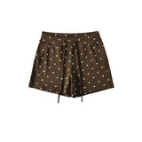 Wave Point Drawstring Shorts Women 2026 Summer New Three-¿ãs Retro Hot Pants Slimming Sweat Hot Pants