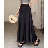 300 Pounds Of Large-Size Acetic Acid-Sonic Vertinate Thuffing Dress Women's Summer Dress Korean Version Of The Tight Waist Cover Across The Thin Umbrella Skirt A Word Half Skirt