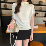 Commuting Bat Sleeve Shawl Wool Knitwear Women's Commuting Summer New Loose Lazy Wind Temperament Cloak