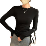 2026 Early Spring European Small Shirt In Autumn And Winter With Long-Sleeved T-Shirts Female Hautein Temperament Solid-Colored Cashmeet Bottom Shirt