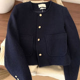 Casual Set Loose Coat Short Women's Autumn And Winter New Small Fragrant Wind Wind Collar French Coat Spring And Autumn