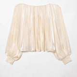 Spring New Light Silk Lily Texture Loose Shirt 8741030
